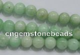 CMS403 15.5 inches 8mm round green moonstone beads wholesale