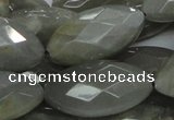 CMS52 15.5 inches faceted marquise 15*30mm moonstone gemstone beads