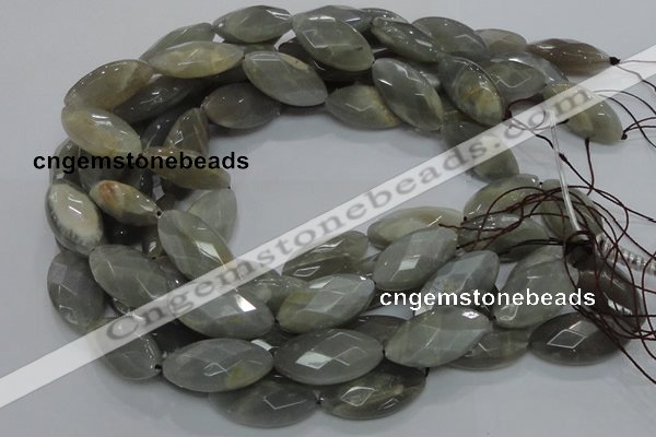 CMS52 15.5 inches faceted marquise 15*30mm moonstone gemstone beads