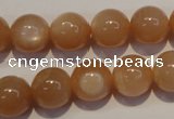 CMS704 15.5 inches 12mm round peach moonstone beads wholesale