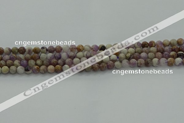 CNA1001 15.5 inches 6mm round dogtooth amethyst beads wholesale