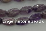 CNA1035 15.5 inches 6*10mm oval dogtooth amethyst beads wholesale
