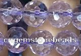 CNA1112 15.5 inches 8mm faceted round natural amethyst beads