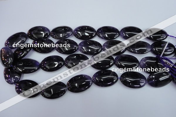 CNA296 15.5 inches 20*30mm oval A grade natural amethyst beads