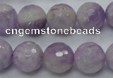 CNA313 15.5 inches 14mm faceted round natural lavender amethyst beads