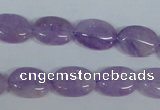 CNA445 15.5 inches 12*16mm oval natural lavender amethyst beads