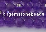 CNA751 15.5 inches 6mm faceted round natural amethyst beads