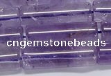 CNA816 15.5 inches 10*30mm tube natural light amethyst beads