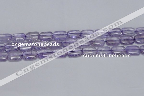 CNA851 15.5 inches 12*16mm rectangle natural light amethyst beads