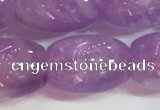 CNA977 15.5 inches 12*16mm drum natural lavender amethyst beads