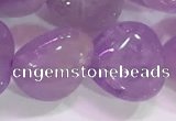 CNA984 15.5 inches 12*12mm heart natural lavender amethyst beads