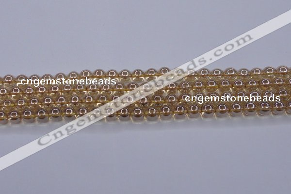 CNC501 15.5 inches 6mm round dyed natural white crystal beads
