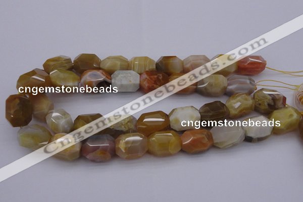 CNG1070 15.5 inches 13*18mm - 16*22mm faceted nuggets Botswana agate beads