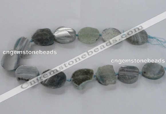 CNG1658 15.5 inches 22*28mm - 25*30mm freeform druzy agate beads
