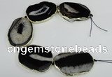 CNG1675 8 inches 35*35mm - 40*55mm freeform druzy agate beads
