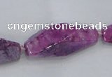 CNG2008 15.5 inches 10*14mm - 12*38mm nuggets plated quartz beads