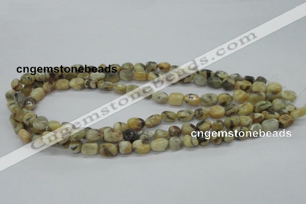 CNG207 15.5 inches 7*9mm nuggets feldspar gemstone beads