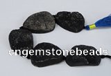 CNG2134 7.5 inches 25*30mm - 30*35mm freeform agate beads