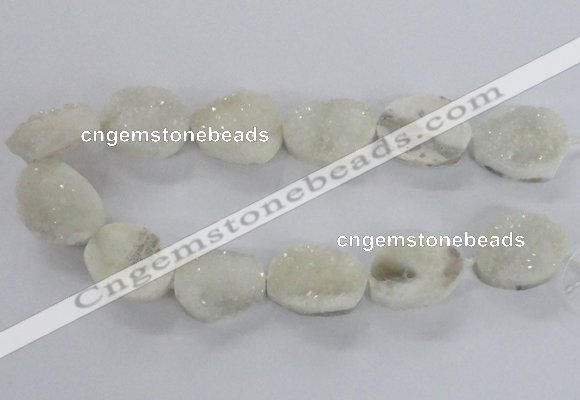CNG2166 15.5 inches 25*30mm - 25*35mm freeform agate beads