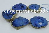 CNG2341 7.5 inches 40*50mm - 55*60mm freeform druzy agate beads