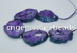 CNG2358 7.5 inches 40*50mm - 55*60mm freeform druzy agate beads