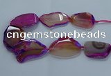CNG2664 15.5 inches 35*45mm - 40*55mm freeform agate beads