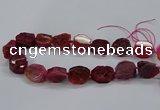 CNG2770 15.5 inches 20*22mm - 22*26mm freeform agate beads