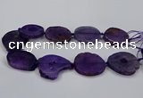 CNG2776 15.5 inches 30*35mm - 35*40mm freeform agate beads