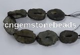 CNG2817 15.5 inches 30*45mm - 40*55mm freeform druzy agate beads
