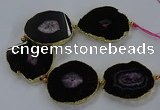 CNG2852 8 inches 35*45mm - 45*55mm freeform druzy agate beads