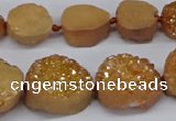 CNG2978 15.5 inches 12*16mm - 20*25mm freeform druzy agate beads