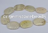 CNG3073 15.5 inches 30*45mm - 35*50mm freeform chrysanthemum agate beads