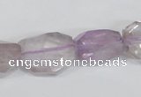 CNG309 15.5 inches 15*22mm faceted nuggets amethyst gemstone beads