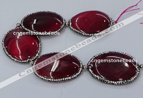 CNG3125 8 inches 45*55mm - 50*60mm freeform agate gemstone beads