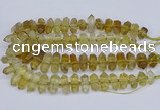 CNG3220 15.5 inches 10*20mm - 12*40mm faceted nuggets lemon quartz beads