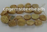 CNG3270 15.5 inches 22*30mm - 30*40mm freeform druzy agate beads