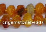 CNG3365 15.5 inches 10*14mm - 12*16mm nuggets agate beads