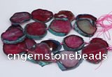 CNG3462 15.5 inches 35*40mm - 45*55mm freeform agate beads