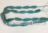 CNG3626 15.5 inches 12*35mm teardrop druzy agate beads