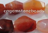 CNG391 15.5 inches 13*18mm – 18*24mm faceted nuggets agate beads