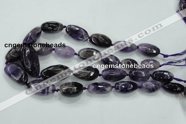 CNG476 15.5 inches 15*20mm - 25*35mm faceted nuggets amethyst beads