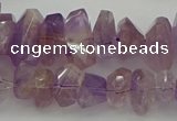 CNG5025 15.5 inches 6*10mm - 10*18mm faceted nuggets ametrine beads