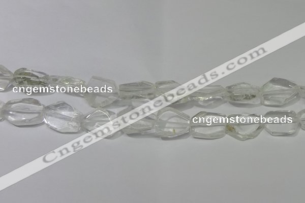 CNG5100 15.5 inches 14*20mm - 18*25mm freeform white crystal beads