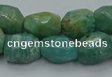 CNG5320 15.5 inches 12*16mm - 13*18mm faceted nuggets amazonite beads