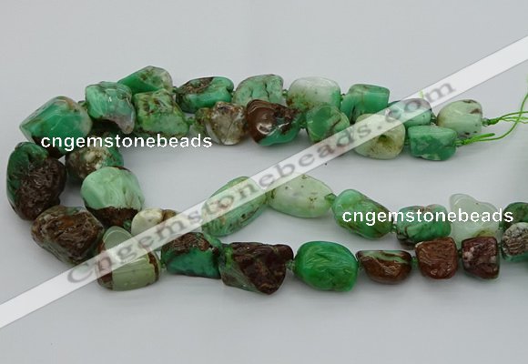 CNG5433 10*14mm - 20*30mm nuggets Australia chrysoprase beads