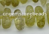 CNG5452 15.5 inches 10*14mm - 12*22mm nuggets lemon quartz beads