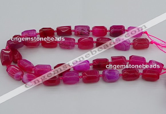 CNG5525 15.5 inches 12*16mm - 15*20mm faceted nuggets agate beads