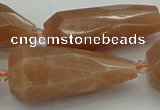 CNG5613 15.5 inches 15*35mm - 18*45mm faceted teardrop moonstone beads