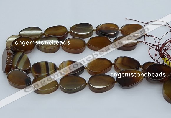 CNG5667 15.5 inches 22*30mm freeform agate gemstone beads