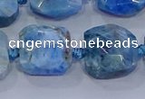 CNG5786 15.5 inches 10*12mm - 10*14mm faceted freeform apatite beads